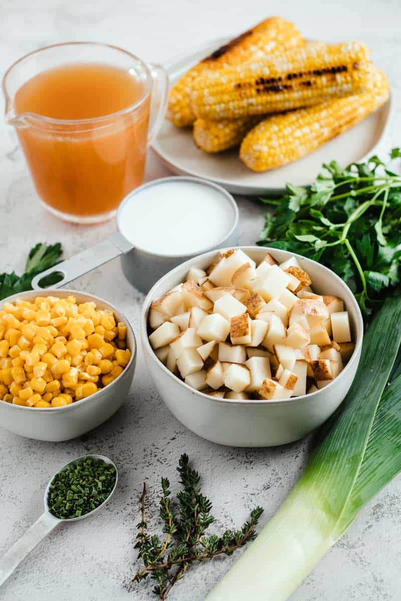 leek corn potato soup ingredients