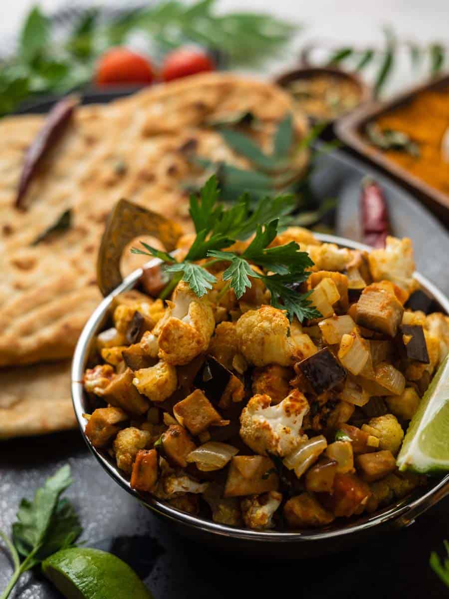 Vadouvan (French-style Curry) Cauliflower and Eggplant Casserole
