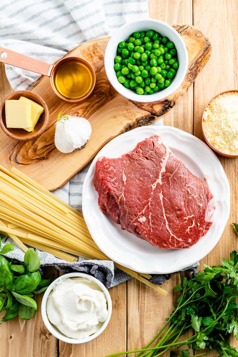 steak pasta ingredients