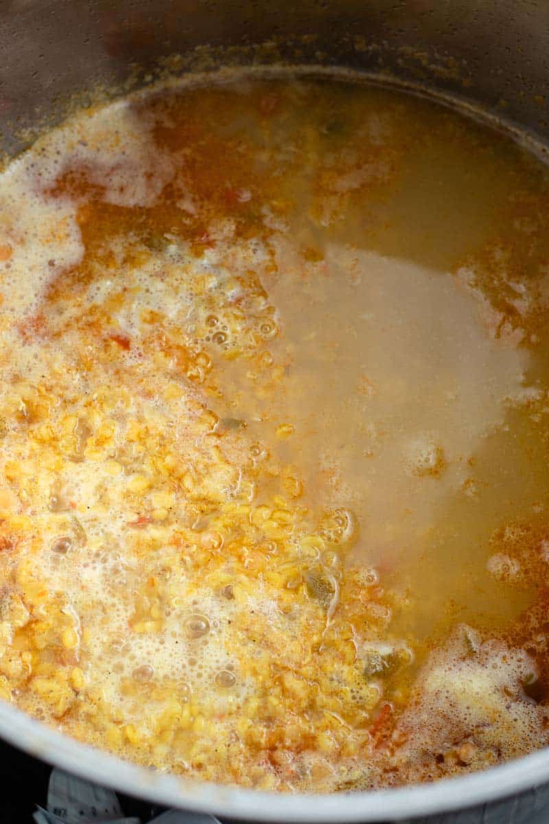 moong dal in pot
