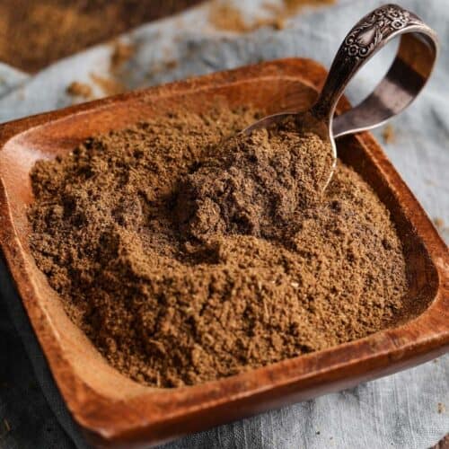 garam masala powder in a dish