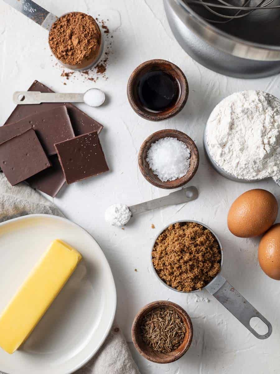 chocolate caraway cookies ingredients