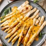 Grilled White Asparagus with Bearnaise Sauce