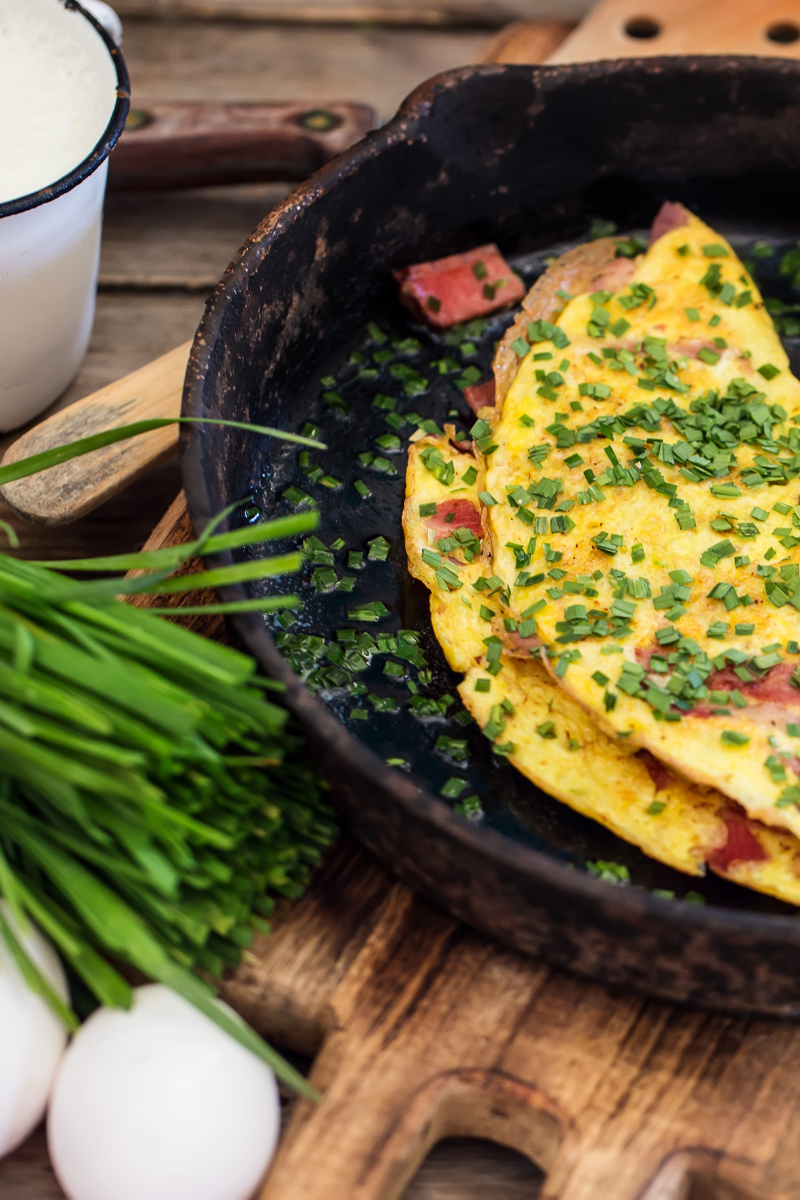 chive omlette