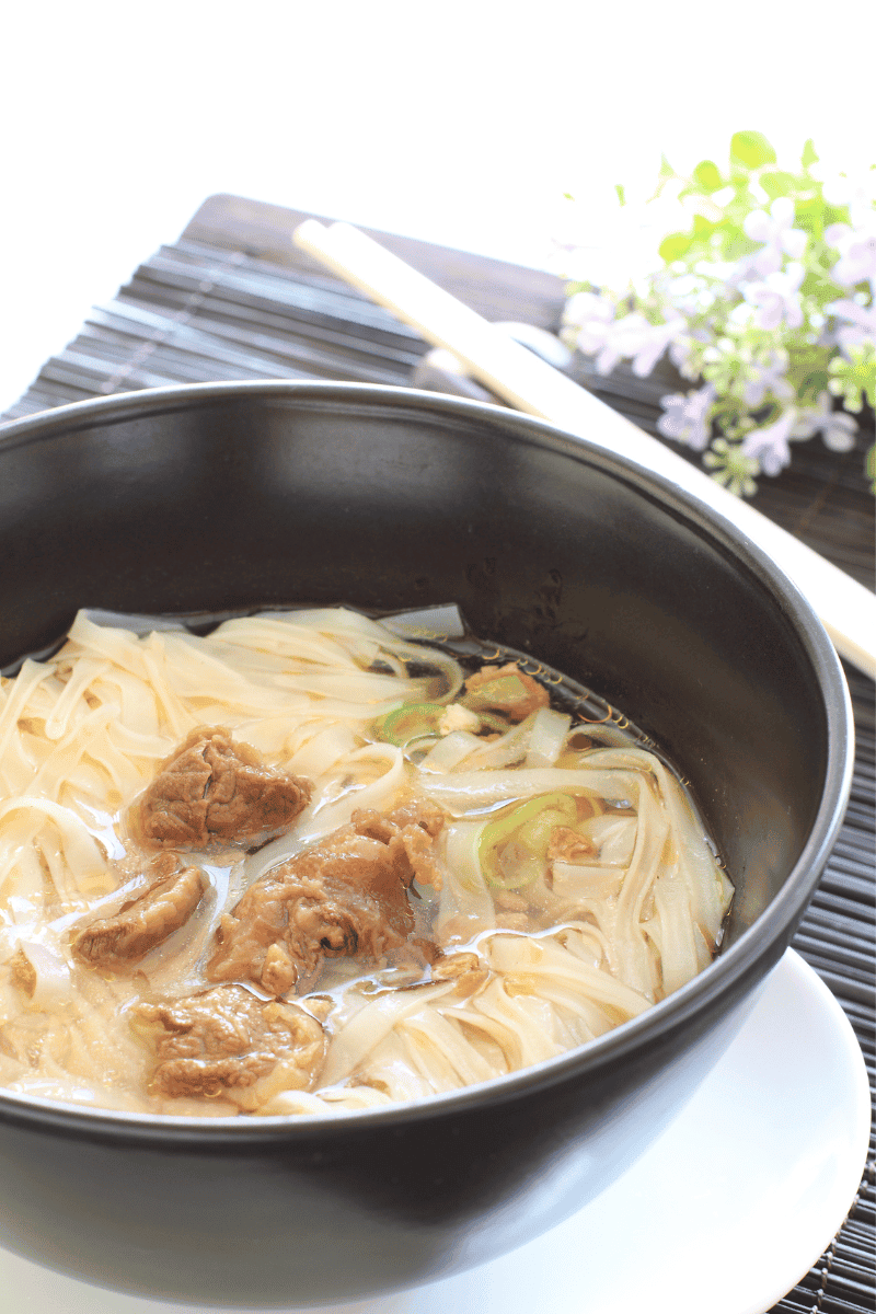 beef tendon soup.