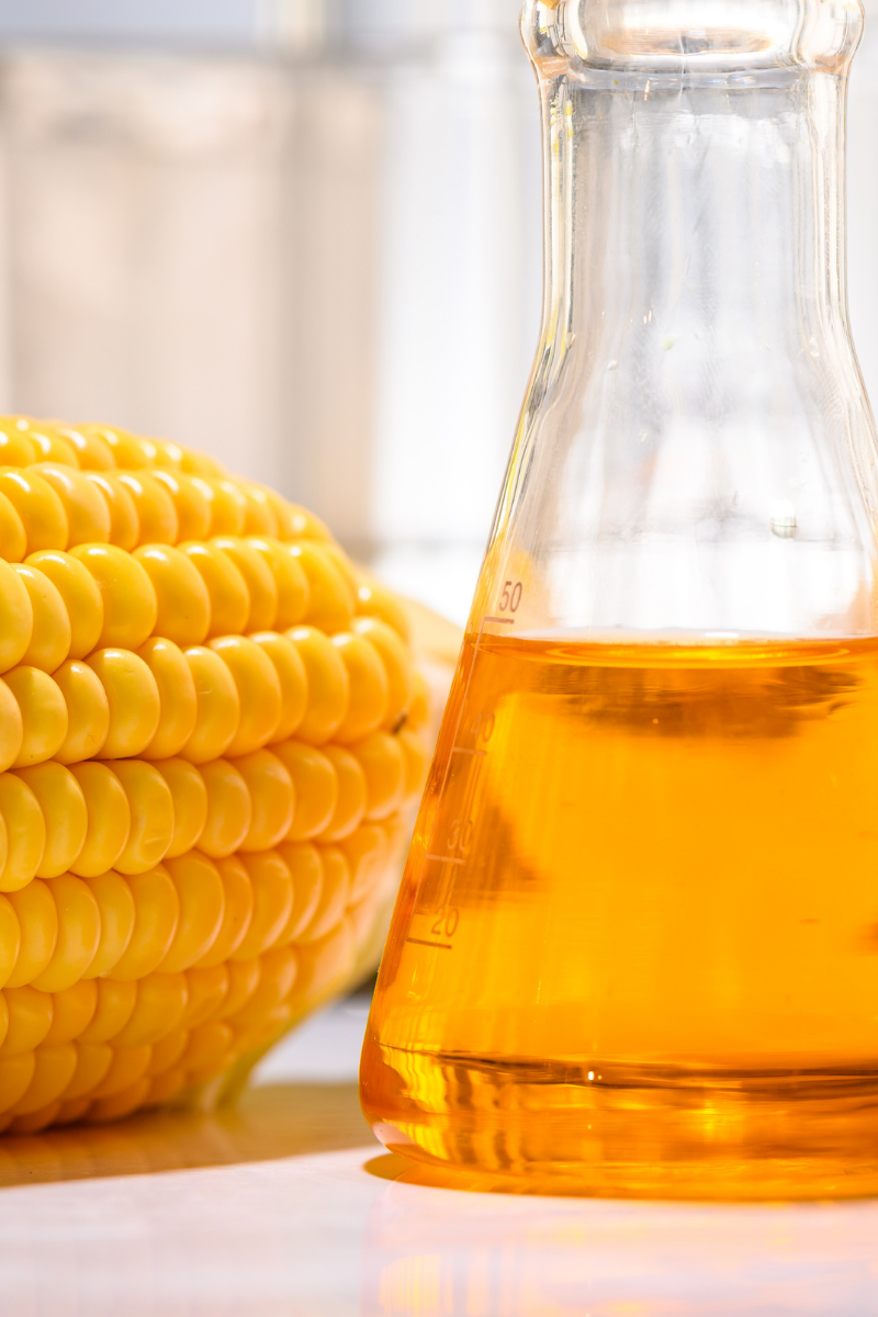 Corn syrup in a beaker.