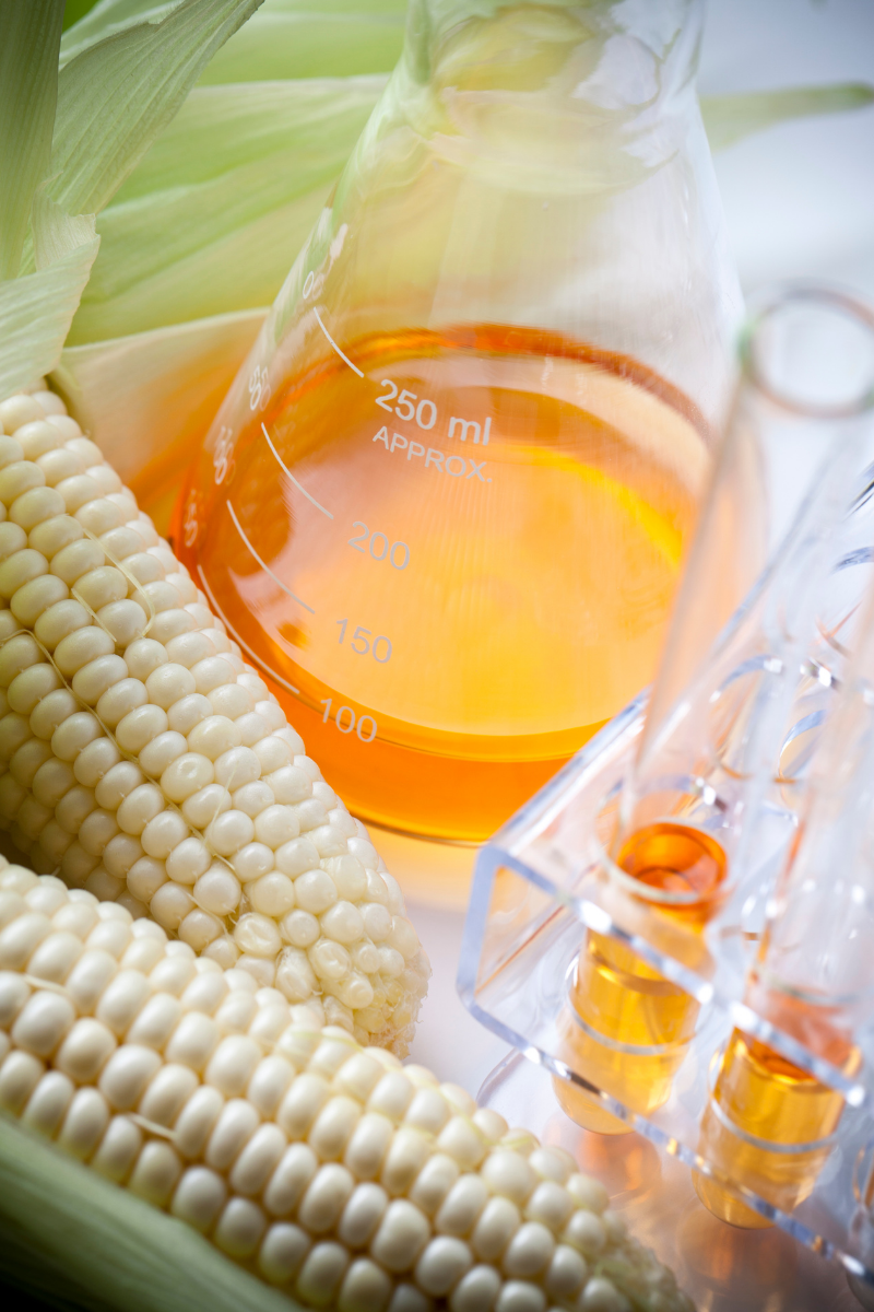 Corn syrup in a beaker.